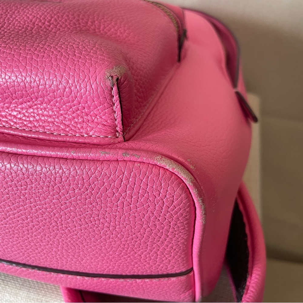 Coach Pink Leatherware Backpack with Ipsy Cosmetic Bag - Picture 12 of 16